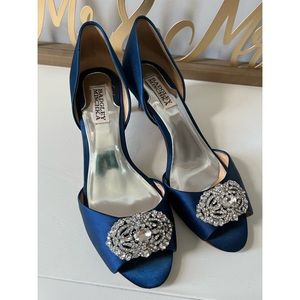 Badgley Mischka Blue Petrina wedding Bridal shoes
